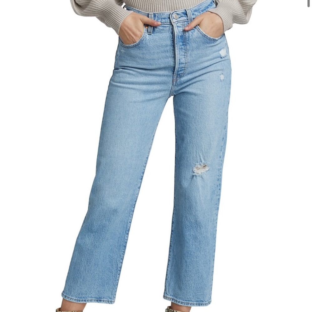 Levi Ribcage Straight Ankle Jeans